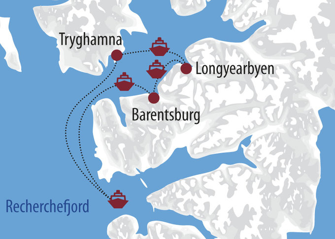 MV Noorderlich Route FOTO-Segelexpedition 2013