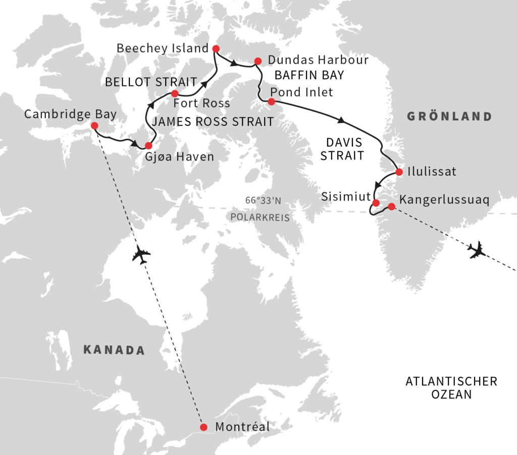 Nordwestpassage MS FRAM Intesivroute 2018