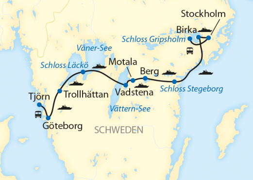 Studienreise Göta-Kanal 2020 | Leinen Los Kreuzfahrten